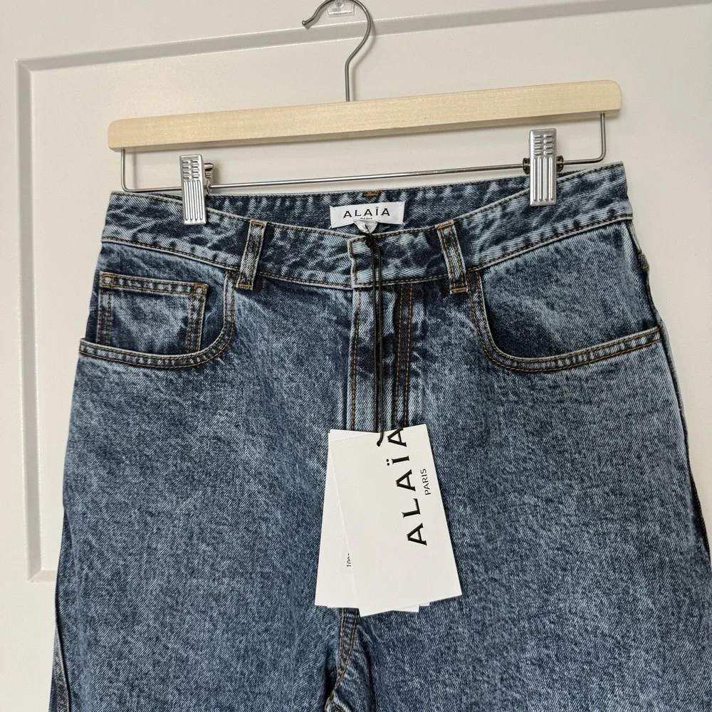 Alaia Blue Flare & Wide Leg Jeans - Picture 5 of 9